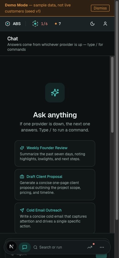 ABS chat on mobile